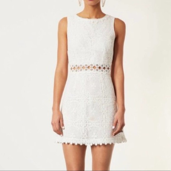 Topshop Dresses & Skirts - TopShop Cream Lace Crochet Dress Size 8